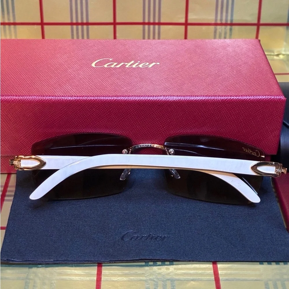 Cartier Unisex Buffalo Horn Sunglasses